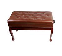 CAFIEDR Banco de Piano de altura Ajustable con elevación hidráulica automática, de lujo, con compartimento de almacenamiento, para Niños y adultos, con Un hermoso diseño, Color Marrón.