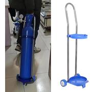 CAFIEDR Carrello a Due Ruote per bombole di Ossigeno, Piccolo Supporto per bombole di Ossigeno medicale, Carrello Porta bombole di Gas Portatile per Il Trasporto(H 80cm(31 1/2)