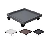 CAFIEDR Carrello Quadrato per Piante con Ruote, Supporto per Piante Robusto E Mobile per Uso Interno Ed Esterno..Grey-46cm