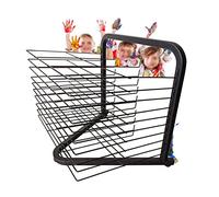 CAFIEDR Cavalletto per Essiccazione Artistica per - Espositore per Essiccazione di Documenti A3 con 10 Ripiani per Scuola, Studio, Ufficio(B 10 Floors)