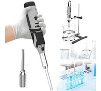 CAFIEDR Omogeneizzatore Ad Alta velocità per Laboratorio, Disperditore Ed Emulsionatore, con 6 velocità Regolabili, Miscelatore di Emulsioni Ad Alto Taglio con Supporto, Macchina Omog.Plugin-10MM