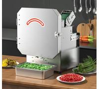CAFIEDR Piccolo tagliaverdure Commerciale, affettatrice Automatica Multifunzione, affettatrice elettrica per Verdure, Taglia Piccoli Pezzi/fette, Spessore Regolabile da 1,5 a 35 mm, 150 kg/h