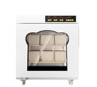 CAFIEDR Scatola per la fermentazione del Pane, Macchina per la fermentazione dell'impasto Commerciale con Serbatoio dell'Acqua Incorporato, Doppio Controllo della Temperatura/umi(A800white Roller)