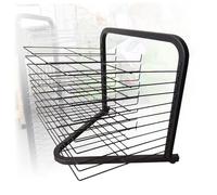 CAFIEDR Stendibiancheria per opere d'Arte a 10 Strati, stendibiancheria per Carta, scaffale per riporre opere d'Arte con Ruote, scaffale per disegnare per scuole, asili, Case e aule