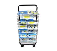 CAFIEDR Stendibiancheria per opere d'Arte a 35 Strati, con Ripiani Pieghevoli, scaffale per impilare Disegni, scaffale di stoccaggio in Metallo con intervalli di 2 cm, per scuole materne