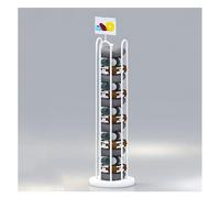 CAFIEDR Supporto per organizzatore di Cuscini a Forma di U, espositore per Cuscini in Metallo da Pavimento con cartellone pubblicitario, ripiano portaoggetti per cuscin(Bianco 400x400x1500 mm)