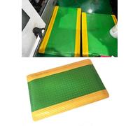 CAFIEDR Tappetini Antifatica, Tappetino Ergonomico Industriale per Il Massimo Comfort in Piedi, Ideale per Lavoro, Casa, Garage, Ufficio, Cucina O Ovunque Tu Voglia..Green2-1 x 1 cm (Rectangular)