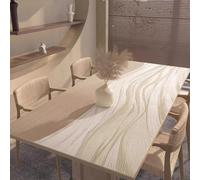 Cafusesdd Tovaglia rettangolare in PVC, impermeabile, nessun lavaggio, isolamento termico, pulisce istantaneamente con una sola passata, per uso esterno, cucina, hotel (A, 90 x 150 cm)