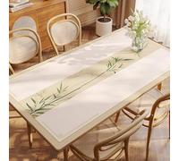 Cafusesdd Tovaglia rettangolare in PVC, impermeabile, nessun lavaggio, isolamento termico, pulisce istantaneamente con una sola passata, per uso esterno, cucina, hotel (L, 90 x 150 cm)