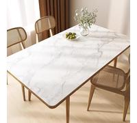 Cafusesdd Tovaglia rettangolare in PVC, impermeabile, nessun lavaggio, termoisolante, pulisce istantaneamente con una sola passata, per uso esterno, cucina, hotel (E, 80 x 140 cm)