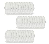 Cafusesdd Vasi da vivaio con cupola per umidità, contenitori per piantine in plastica ispessita da 3,5/4/5" con vassoio, vasi per piantine quadrati per la propagazione dei fiori(C,30PCS-4IN)