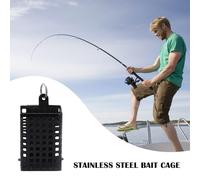 Cage della trappola per esche da, gabbia di ferro da quadrata | Trappole per i pesci, trappola per esche in metallo,Dispositivo lanciatore esca, gabbia esca per carpe, supporto per alimentatore per l