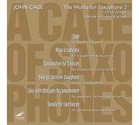 John Cage Cage of Saxophones 2, A (Krieger) (CD) Album