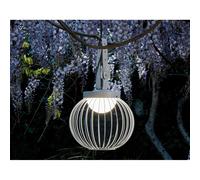 CAGE LAMPADARIO A SOSPENSIONE IP65 CON GABBIA IN ALLUMINIO BIANCO O NERO LED 20W DI SOVIL