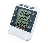 Cages 3 Gruppi dello Stesso Schermo Kitchen Timer Digitale elettronico visiva Timer con Ampio Display Countdown Timer Uovo for la Cottura Gioco Cottura Esercizio