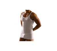 Cagi 1113 Canottiera Spallina Stretta Filo di Scozia (3 Pezzi) (Bianco, 5/Large)