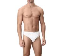 Cagi 1208, set di 6 slip da uomo, 100% cotone, tessuto filo di Scozia bianco