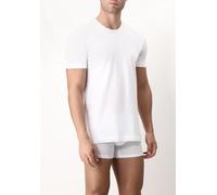 CAGI 1328 T-shirt Girocollo Basso Uomo BIANCO TAGLIE NORMALI E OVER