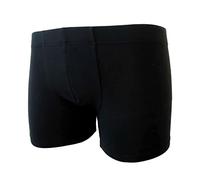 CAGI 2 Pezzi Boxer Uomo in Cotone Elasticizzato Elastico Interno Art. 1822 (Nero, 7)