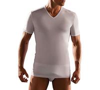CAGI 3 Maglie Uomo 5324 Manica Corta Collo A V in Puro Cotone (7, Bianco)