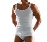 CAGI 6 Vogatore Spalla Stretta 1100 Cotone Costina 100% Cotone (6, Bianco)