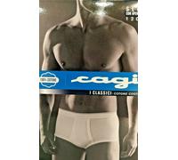 Cagi art 1200 alto cotone costina con apertura ed elastico esterno 2 slip maxi