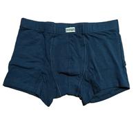 CAGI Boxer Parigamba Uomo in Cotone Elasticizzato Elastico Interno Intimo 1255 Blu 3/S Small