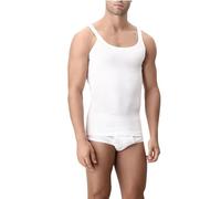 CAGI Canotta Uomo Camiciola Canottiera Vogatore Spalla Stretta a Costina Puro Cotone Articolo 1100, Bianco, L