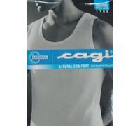 CAGI CANOTTIERA UOMO SPALLA LARGA COTONE 100% JERSEY COTONE ART 1106 - PEZZI 6