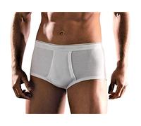 CAGI Confezione da N. 3 Slip Uomo con Apertura Classic in 100% Cotone A Costina- Senza Cuciture ai Fianchi. Massimo Comfort e vestibilità. Trattamento con Azione Antibatterica. (8 / XXXL, Bianco)