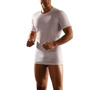 CAGI Maglia Uomo Girocollo Manica Corta Art. 1310 - Senza Cuciture AI Fianchi in 100% Cotone Pettinato ANTIALLERGICO - Interno Interlock GARZATO Effetto Velluto