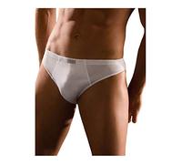 CAGI Slip Uomo Medio 1210 in PREGIATO Cotone Filo di Scozia Bianco (6, 7ª)