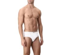 CAGI Slip Uomo Mutanda Elastico ricoperto Puro Cotone Mercerizzato Articolo 1291, Bianco, 4 - Quarta