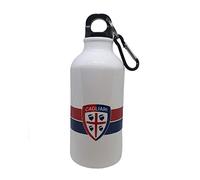 CAGLIARI CALCIO Borraccia in Alluminio Prodotto Ufficiale (Bianco)