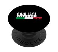 CAGLIARI City Italia Vintage Bandiera Italia per gli amanti dei viaggi PopSockets PopGrip Adesivo