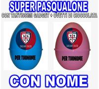 CAGLIARI SUPER PASQUALONE SORPRESONE UOVO DI PASQUA CONTENITORE PER BAMBINO CALC