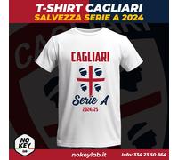 CAGLIARI T-SHIRT SALVEZZA SERIE A 2024 CALCIO SARDEGNA