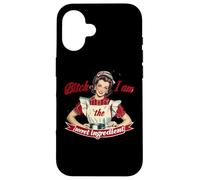 Cagna, Io Sono Il Segreto Ingrediente Pin Up Ragazza In Cucina Custodia per iPhone 16