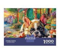 Cagnolino carino Puzzle stimolanti Puzzle classico da 1000 pezzi Giochi educativi Bella decorazione Puzzle Tre cuccioli Gioco educativo Cartoncino 100% riciclato 38x26 cm/1000 pz