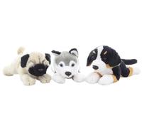 cagnolino di peluche sdraiato 19 cm