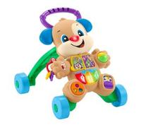 Fisher-Price Cagnolino Primi Passi - Ridi & Impara, Edizione multilingue, giocattolo musicale per camminare; Giocattolo per Neonati e Bambini da 6+ mesi