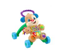 Fisher-Price Cagnolino Primi Passi - Ridi & Impara, Edizione multilingue, giocattolo musicale per camminare; Giocattolo per Neonati e Bambini da 6+ mesi