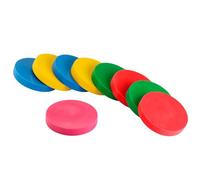 GYMNIC Disc’o’Bocce Bocce Piatte Morbide per Bambini, Gioco Polifunzionale per sviluppare Equilibrio e Mobilità, Set da 9 Dischi Colorati