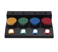 CAGUYLONA Watch Oiler Dish Cups, 4 - Dish Metal Watch Oil Dip Tool with Dustproof Covers, Color - Coded Grease Oil Holder for Watchmaker Repair and Maintenance