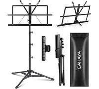 CAHAYA 2 in 1 Leggio Spartiti Musicali & Supporto da Tavolo per Libri Leggio