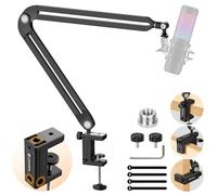 CAHAYA Braccio per Microfono Universale Regolabile: Asta per Microfono 360° Girevole Compatibile con Microfoni a Condensatore e Dinamici Shure Blue Yeti Rode Snowball per Studio Registrazione