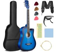 CAHAYA Chitarra Acustica Full Size 38" Kit con Corde, Borsa, Cinghia, Plettri, Accordatore, Adesivi Modello CY0354