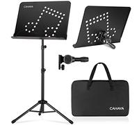 CAHAYA Leggio Musicale 2-in-1 per Libri con Supporto da Tavolo 80-145cm