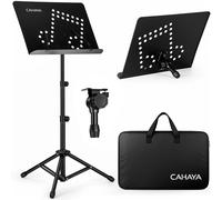 CAHAYA Leggio Musicale 2 in 1 Pieghevole e Regolabile con Borsa da Trasporto Sup