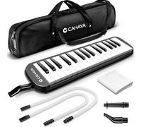 CAHAYA Melodica (pianola a bocca) 32 Tasti con Lungo Boccaglio e Custodia per Trasporto Strumento Giocattolo Musicale (Nero)